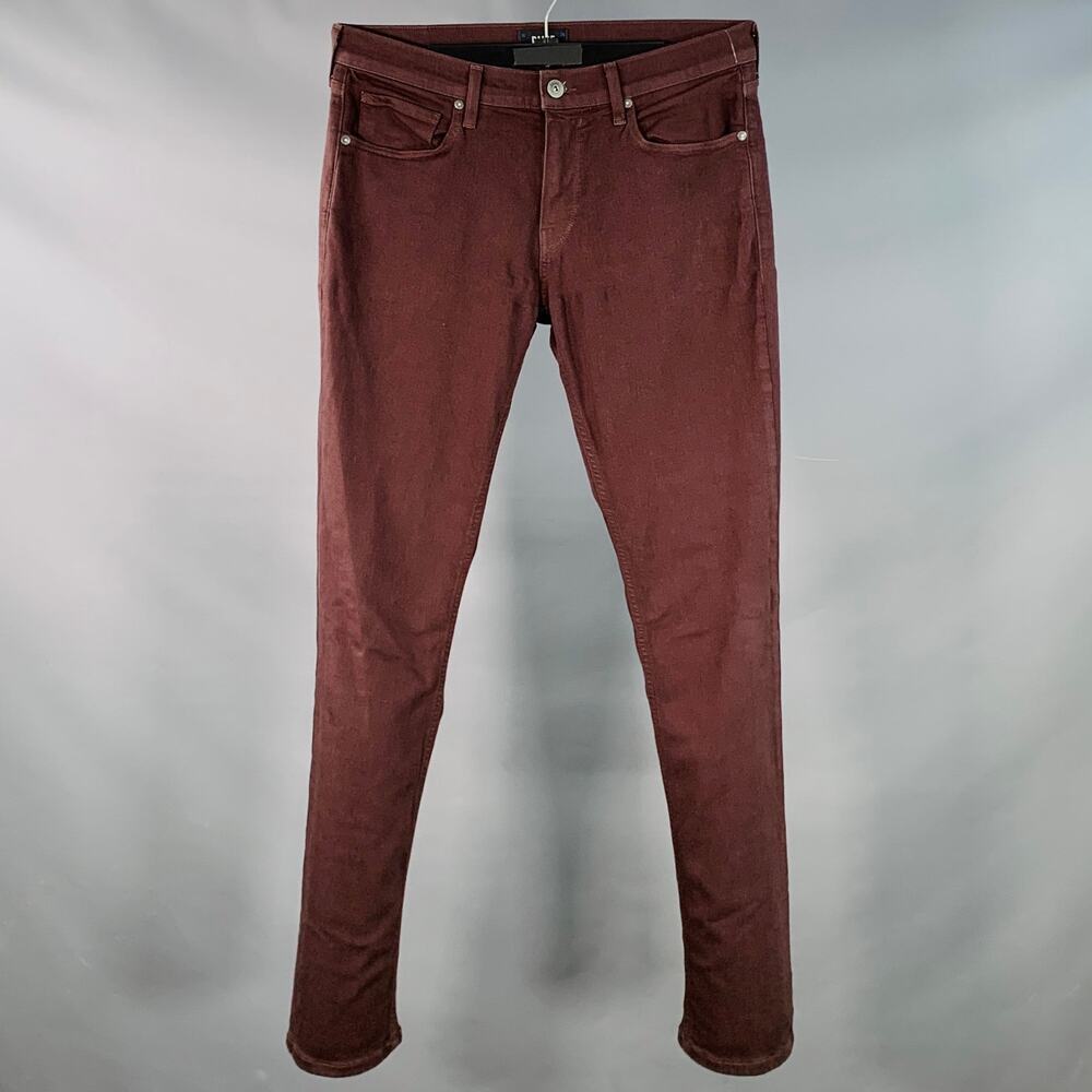PAIGE Size 32 Federal Brown Rayon Cotton Slim Straight Zip Fly Casual Pants
